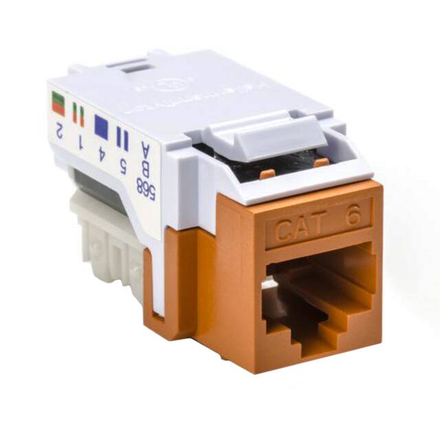 RJ45FC6B-ORN HellermannTyton  Inserciones Keystone